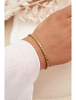 Dámský náramek s malými cyrkoniemi z nerezové oceli zlatý Dámský náramek s malými cyrkoniemi z nerezové oceli zlatý