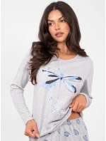 Pyžamo DU PI FP 008.30 šedé