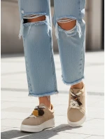 Dámské tenisky na platformě béžové FashionStreet ZY1419