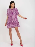 Dámské šaty D73771M30306C fialové - FPrice