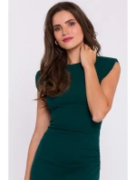 S382 Midi šaty bez rukávů - zelené S382 Midi šaty bez rukávů - zelené