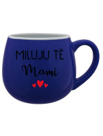 MILUJU TĚ MAMI - modrý keramický hrníček 300 ml