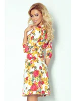 Dámské šaty BLOSSOM s květovaným motivem krátké SAF-88-2 - Numoco Dámské šaty BLOSSOM s květovaným motivem krátké SAF-88-2 - Numoco