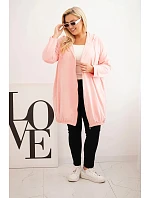 Dámská mikina Plus Size 6366 růžová - Kesi Dámská mikina Plus Size 6366 růžová - Kesi