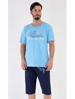 Pánské pyžamo bermudy Letadlo Pánské pyžamo bermudy Letadlo