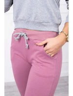 Barevná pruhovaná sada tmavě růžová+černá