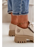Dámské Polobotky Z Přírodní Kůže Béžové Maciejka 06177-04 Dámské Polobotky Z Přírodní Kůže Béžové Maciejka 06177-04