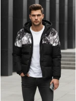 Pánská zimní bunda s kapucí černá FashionStreet TX5132