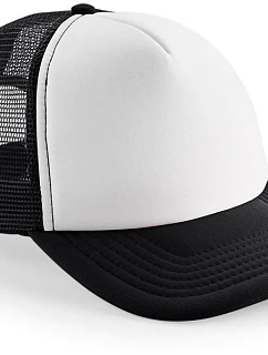 Beechfield B 645 5 panelová kšiltovka Vintage Trucker 53.0645 black/white