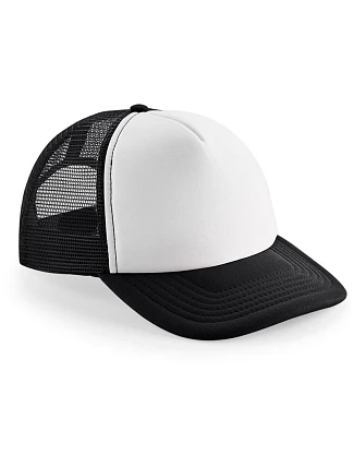 Beechfield B 645 5 panelová kšiltovka Vintage Trucker 53.0645 black/white