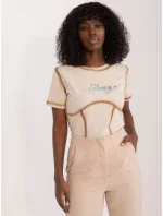 Tričko NM TS DDD654.60 béžová Tričko NM TS DDD654.60 béžová