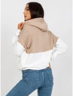 Mikina RV BL 8171.30 béžová a bílá Mikina RV BL 8171.30 béžová a bílá