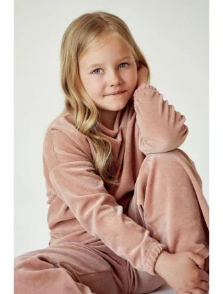 3037 DÍVČÍ VELUROVÁ SOUPRAVA BELLE