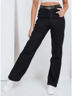 Dámské široké džíny černé FashionStreet UY2748