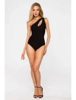 M726 Cut-out necline bodysuit - black M726 Cut-out necline bodysuit - black