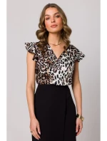 S344 Halenka s nařasenými rukávy - model 2 S344 Halenka s nařasenými rukávy - model 2