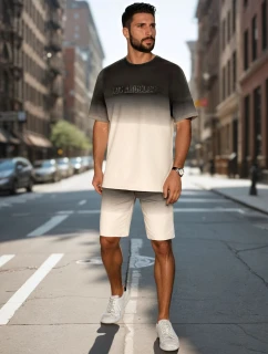 Pánská ombré bílá souprava FashionStreet AX0804