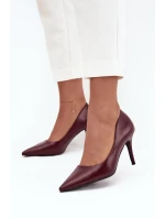 Dámské lodičky z eko kůže bordové Sivana Dámské lodičky z eko kůže bordové Sivana