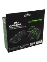 Gamepad Esperanza Vanquisher EGG110K (PC, PS3; barva černá, barva zelená)