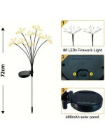 SOLÁRNÍ LUCERNA DMYCHADLO STROM OHŇOSTROJE 72CM 60 VEDL SOLÁRNÍ LUCERNA DMYCHADLO STROM OHŇOSTROJE 72CM 60 VEDL