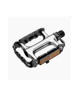 MTB pedály VP-E196 stříbrné černé blistr