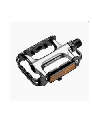 MTB pedály VP-E196 stříbrné černé blistr