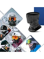 Qunature lyžařský komín 11230014002 sportovní šátek univerzální velikosti - černý