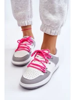 Dámské klasické dvoušněrovací tenisky bílo-šedé Jella