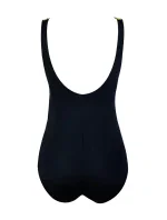 Jednodílné plavky PERU černé s potiskem - Mediolano Jednodílné plavky PERU černé s potiskem - Mediolano