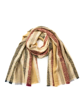 Šála Sz16443 hnědo.žlutá - Art Of Polo