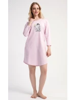 Dámské domácí šaty s tříčtvrtečním rukávem Oslík