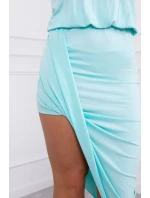 Mátové asymetrické šaty