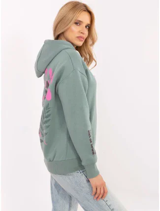 Mikina D10600T02420L pistácie Mikina D10600T02420L pistácie