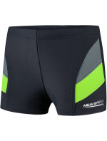 AQUA SPEED Plavecké šortky Andy Grey/Green Pattern 38