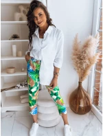 Dámské kalhoty FLOWER GARDEN green FashionStreet UY1482