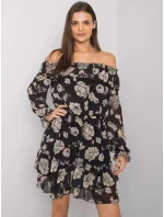 Šaty DHJ SK 15015.56P černá a béžová Šaty DHJ SK 15015.56P černá a béžová