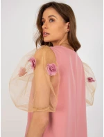 LK SK 506733 šaty.85 tmavě růžová LK SK 506733 šaty.85 tmavě růžová