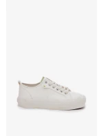 Dámské tenisky na platformě z ECO kůže Big Star – bílé