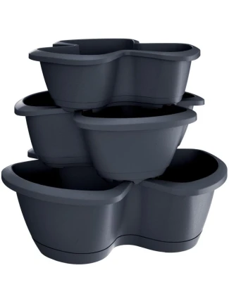 VERTIKÁLNÍ ZAHRADNÍ KAŠTANOVÝ JEZÍREK - ANTHRACITE dětské