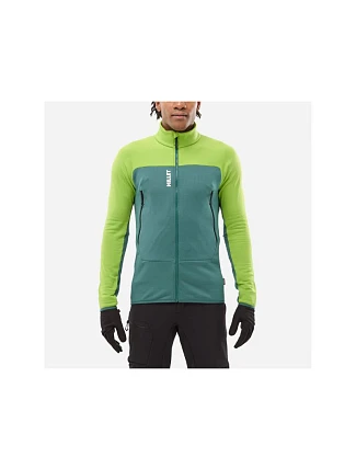 Mikina MILLET M FUSION GRID JKT zelená Mikina MILLET M FUSION GRID JKT zelená