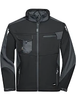 Daiber JN 844 Pracovní letní softshellová bunda - Strong 02.0844 black/carbon