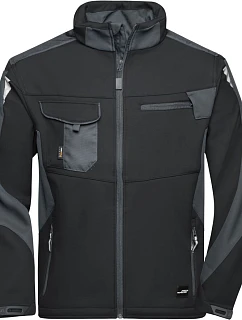 Daiber JN 844 Pracovní letní softshellová bunda - Strong 02.0844 black/carbon