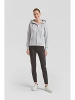 Fruit of the Loom Premium Lady-Fit Hooded Jacket Dámská mikina s kapucí 16.2118 heather grey Fruit of the Loom Premium Lady-Fit Hooded Jacket Dámská mikina s kapucí 16.2118 heather grey