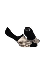 Vzorované dámské ponožky "mokasínky" s polyamidem BRIGHT + SILIKON