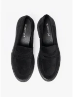 Krásné černé  polobotky dámské platforma