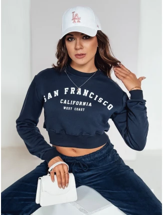 Dámský top SAN FRANCISCO s potiskem tmavě modrý FashionStreet BY1344