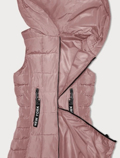 Růžová dámská vesta s kapucí S'West (B8225-83)