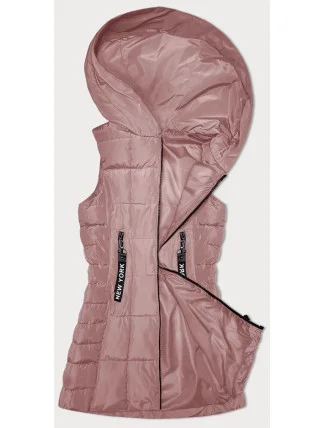 Růžová dámská vesta s kapucí S'West (B8225-83) Růžová dámská vesta s kapucí S'West (B8225-83)