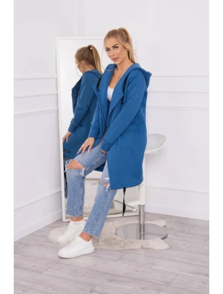 Zateplená džínová bunda s kapucí Zateplená džínová bunda s kapucí