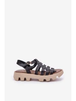 Kožené dámské sandály Zazoo 3695 černé